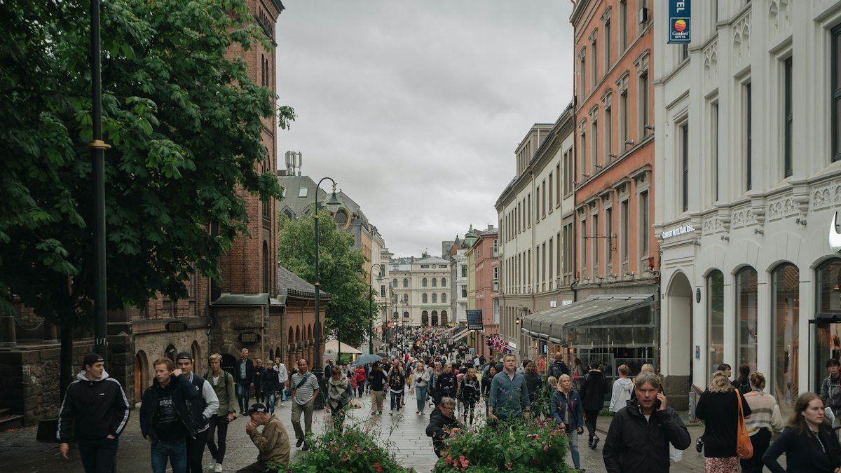 Crowd on a city street, a stock photo illustrating Europe cost of living protests